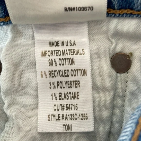 Agolde Toni ripped knee slim straight jeans - Picture 12 of 12